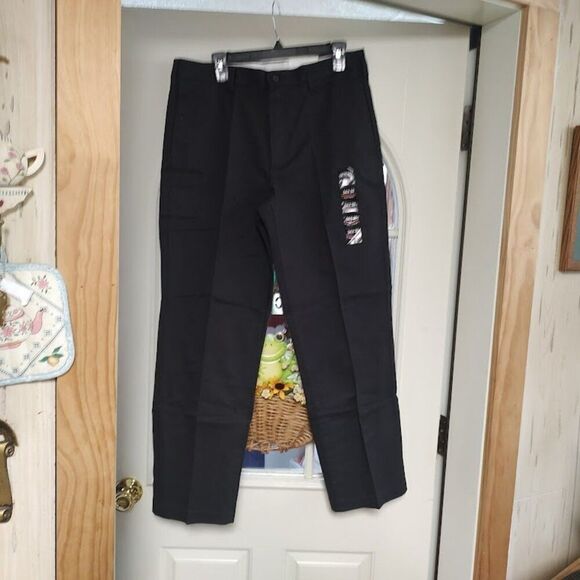 New Architect Black Straight Fit Iron Free Pants Size Men's 40/30 - Picture 1 of 3